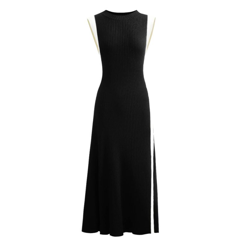 Summer Sleeveless Slim Fit Women Knitted Dress