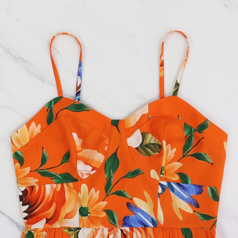 Floral Printed Sling Dress for Women’s Fashion - Image 3