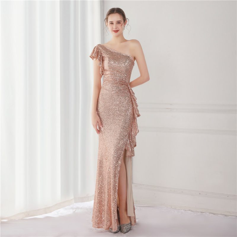 Women’s Long Slim Fairy Party Evening Dress - Image 2
