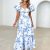 Blue and White Printing