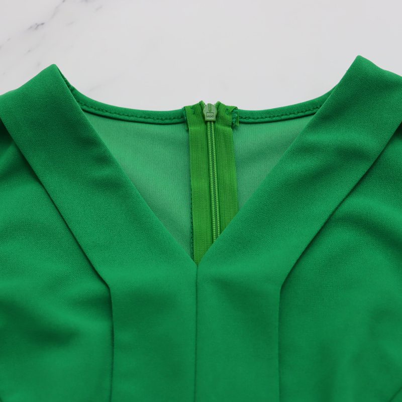 Summer Solid Color Slim Fit Fishtail Dress - Image 4