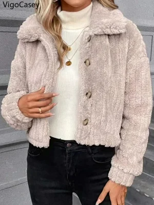 Women’s Plush Short Winter Coat