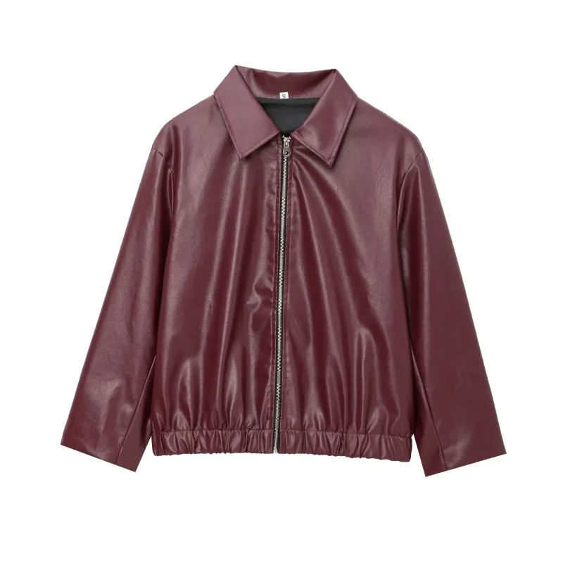 Women’s Vintage PU Leather Jacket