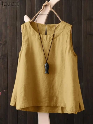2025 Summer Cotton Linen Tank