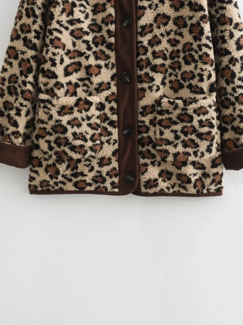 Women’s Leopard Print Jacket - Image 5