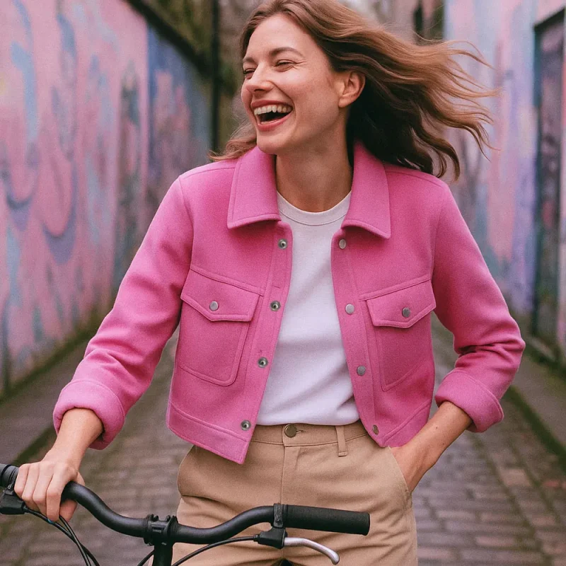 Women’s Elegant Pink Coat