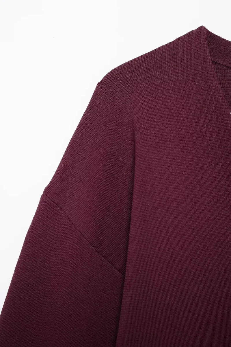 Women’s Vintage Red Knit Cardigan - Image 11