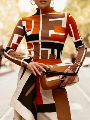 Women’s Slim Fit Printed Top