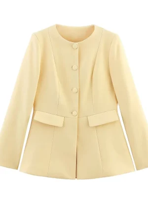 Women’s Yellow Blazer Jacket