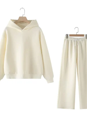 Women’s Casual Fleece Hoodie Set