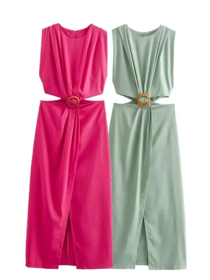 Women’s Sleeveless Split Dress