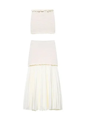 Summer Knitted Skirt Set