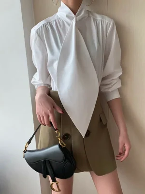Women’s Elegant High Neck Blouse