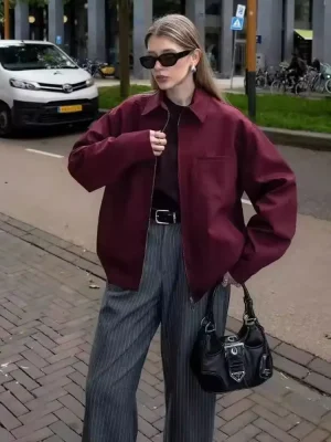 Women’s Vintage Bomber Coat