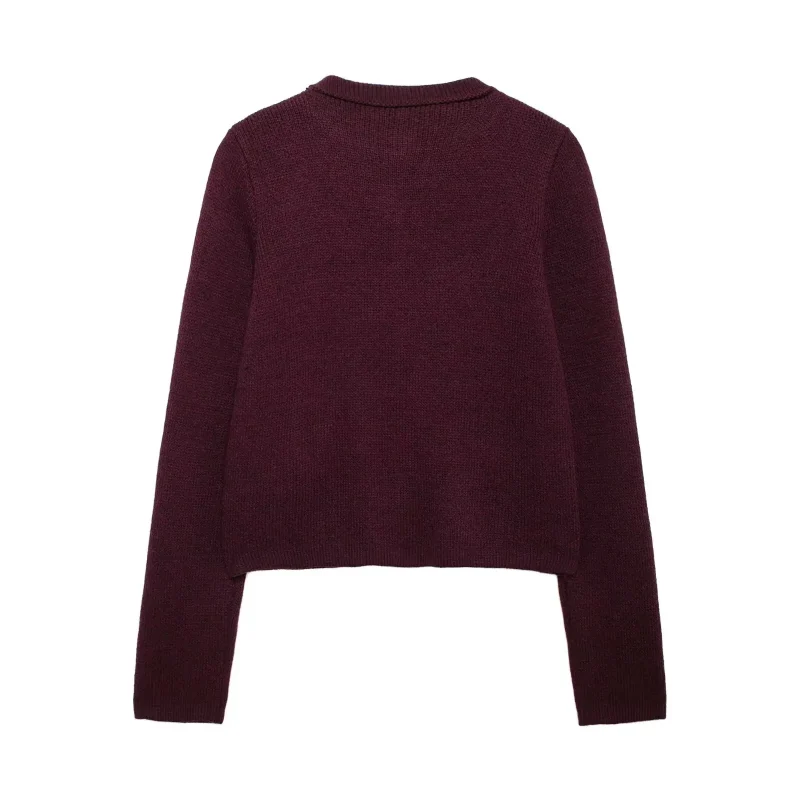 Autumn Solid O-Neck Sweater - Image 4