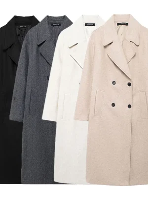 Women’s Elegant Double-Breasted Trench Coat