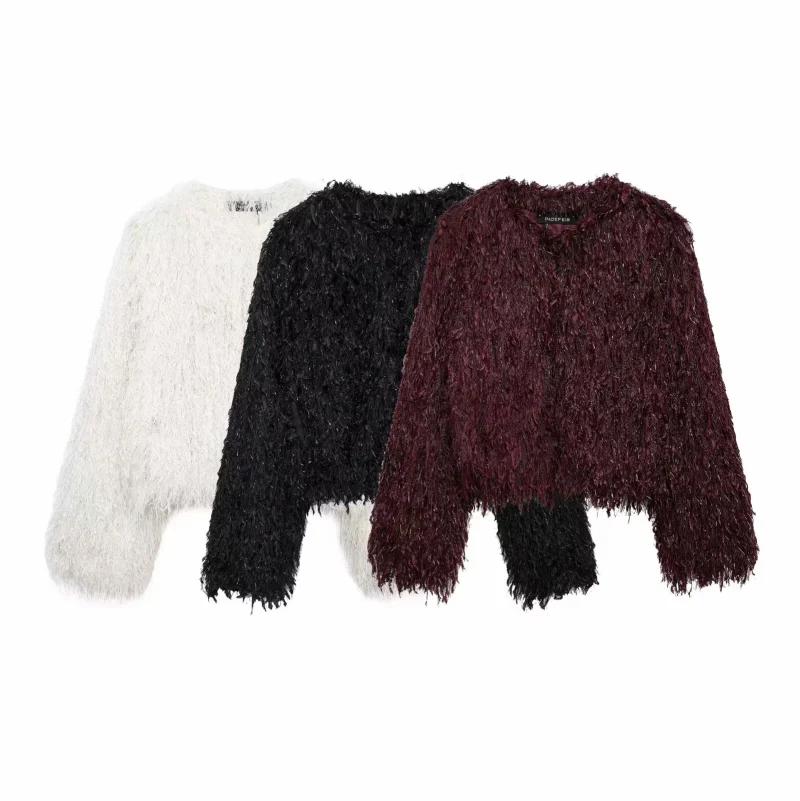 Women’s Faux Fur Cropped Coat