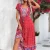 red floral dress
