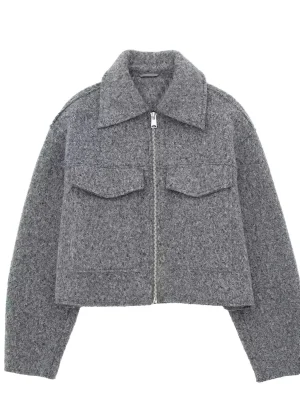 Women’s Grey Casual Coat