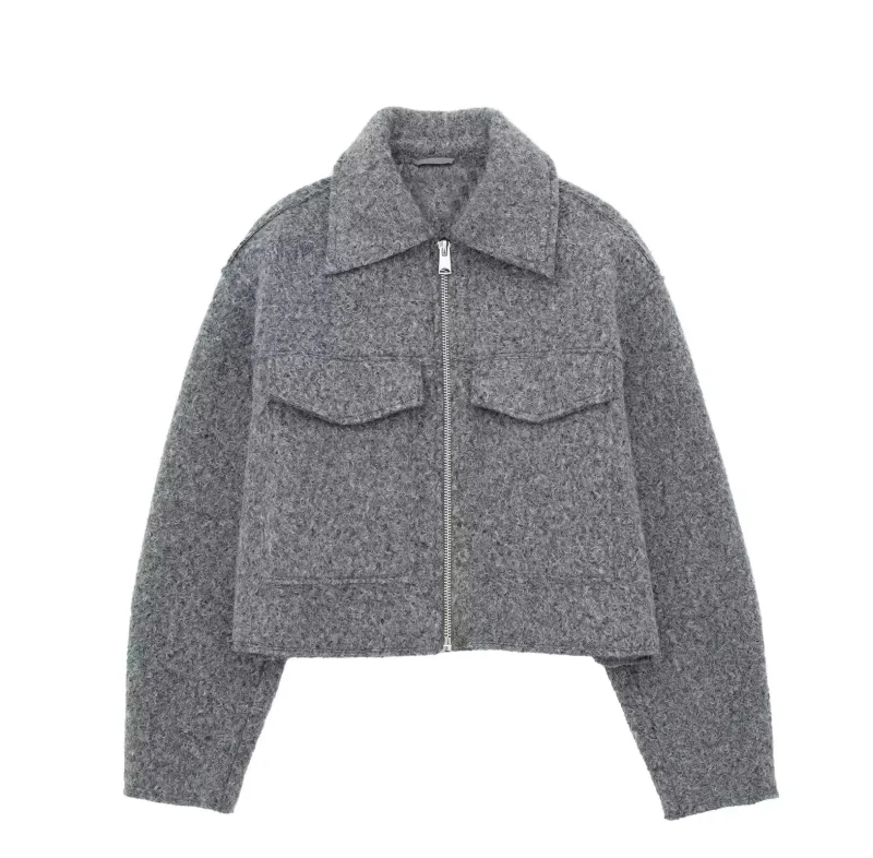 Women’s Grey Casual Coat