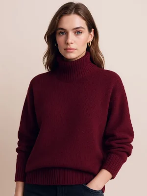 Women’s Turtleneck Knitted Sweater