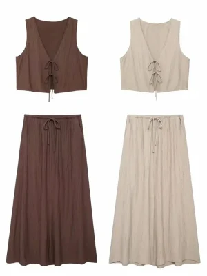 Women’s Vintage Skirt Set