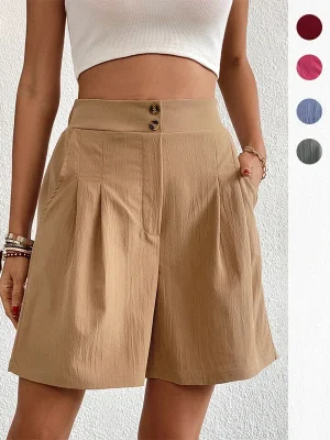 Women’s High Waist Summer Loose Shorts