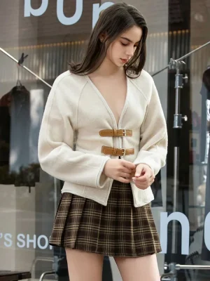 Women’s Y2K Vintage Leather Coat