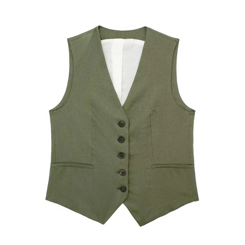 Women’s Linen Vest & Shorts Set