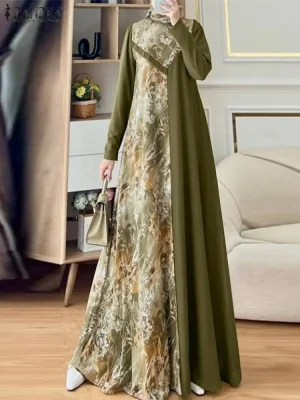 Women’s Floral Patchwork Maxi Abaya
