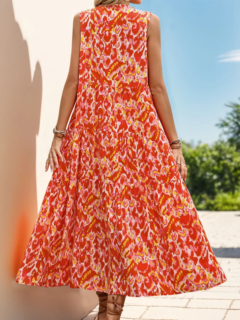 2025 Summer Boho Viscose Maxi Dress - Image 4