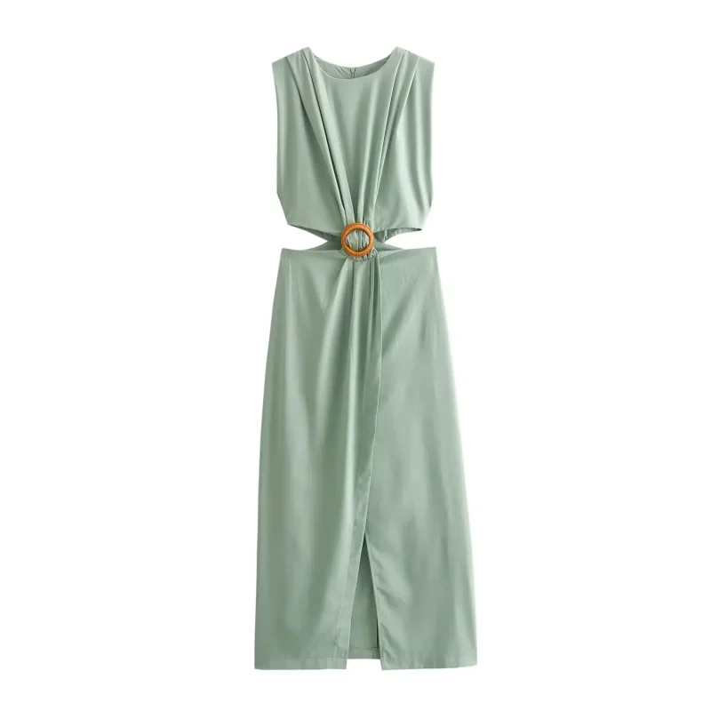 Women’s Sleeveless Split Dress - Image 7