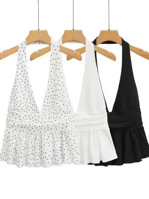 Women’s Ruffled Halter Top