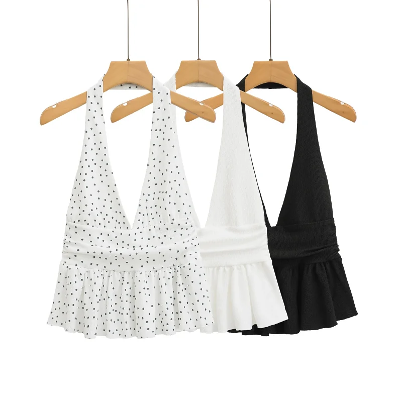 Women’s Ruffled Halter Top