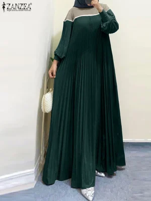 Women’s Color-Block Maxi Abaya