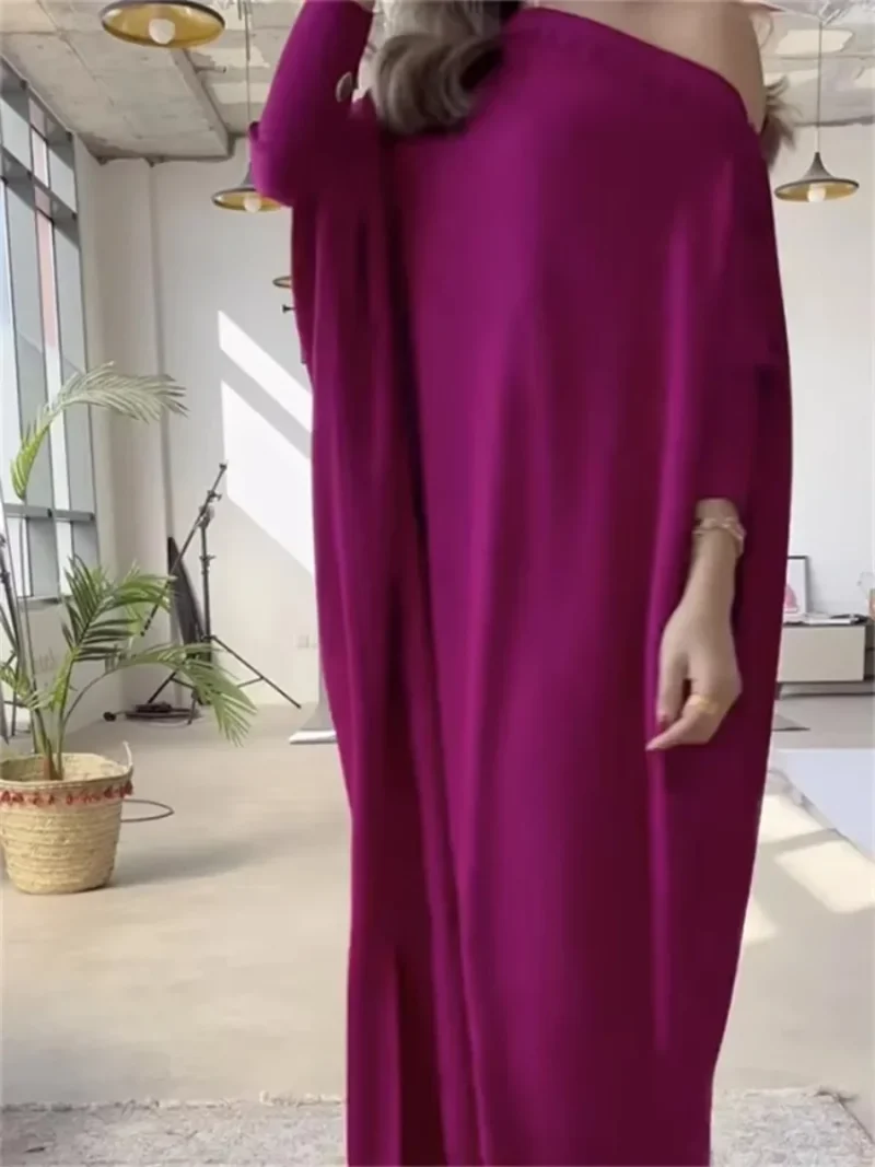 Women’s Rose Red Maxi Dress - Image 2