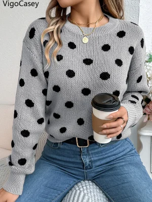 Cozy Winter Loose Knit Pullover Jumper