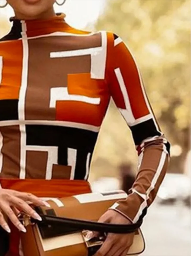Women’s Slim Fit Printed Top - Image 3