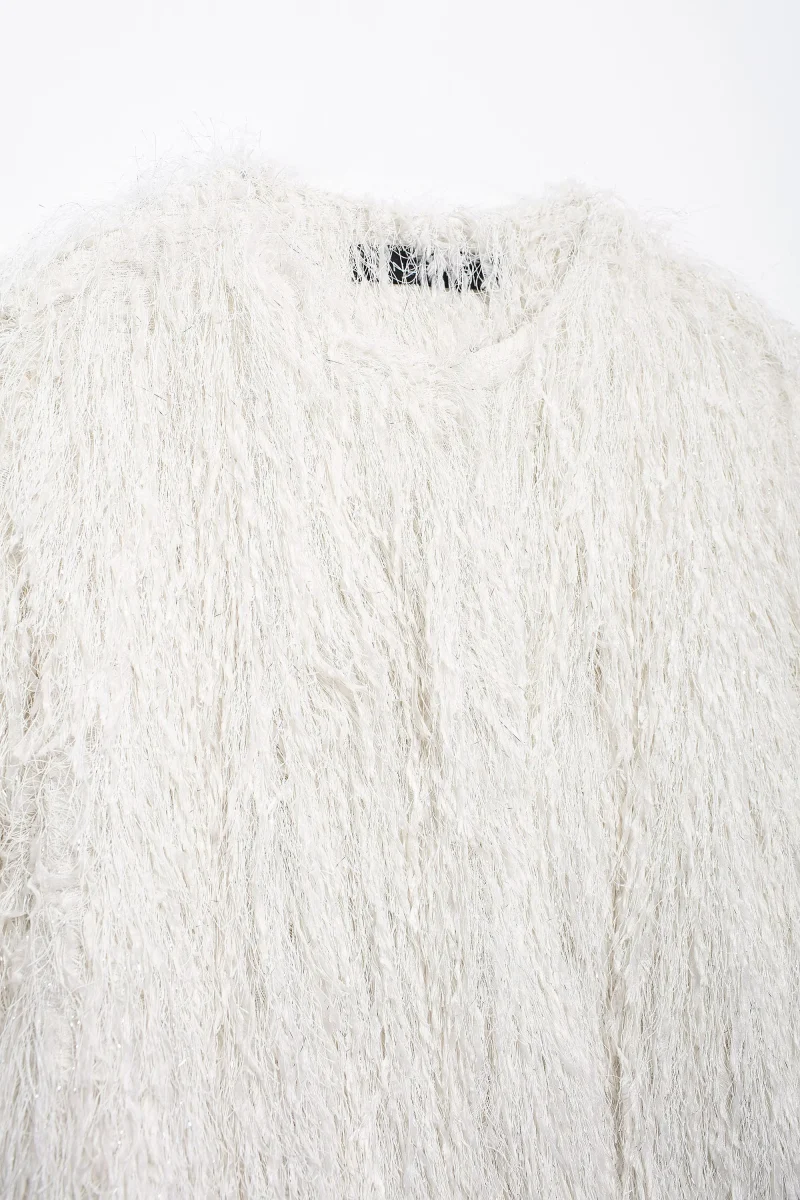 Women’s Faux Fur Cropped Coat - Image 5