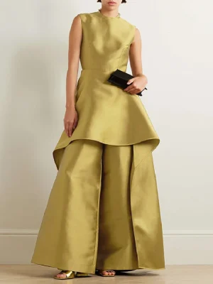 Women’s Elegant Gold Jumpsuit
