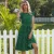 green dress