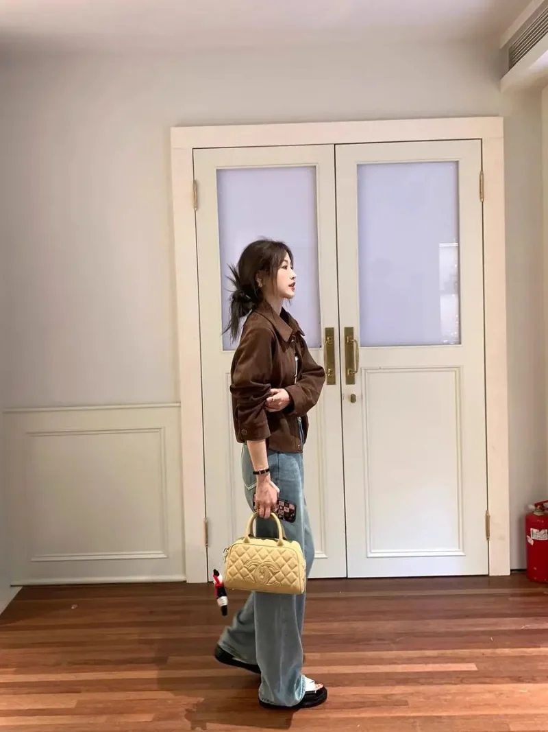 2025 Korean Coffee Velvet Casual Jacket - Image 4
