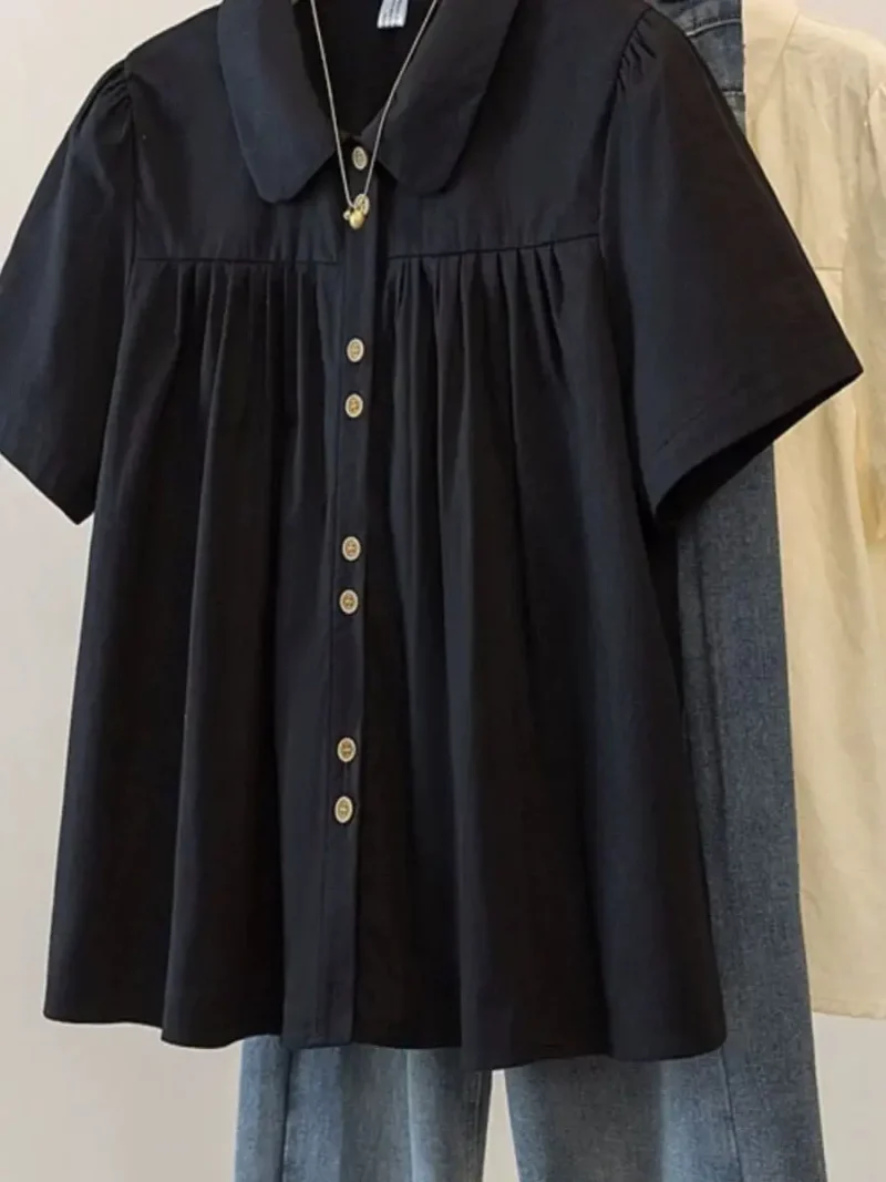 Plus Size Loose Fit Summer Shirt - Image 4