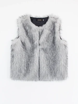 Thick Furry Faux Fur Vest Women Winter