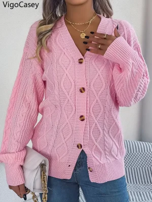 Women’s Single Breasted Knit Cardigan