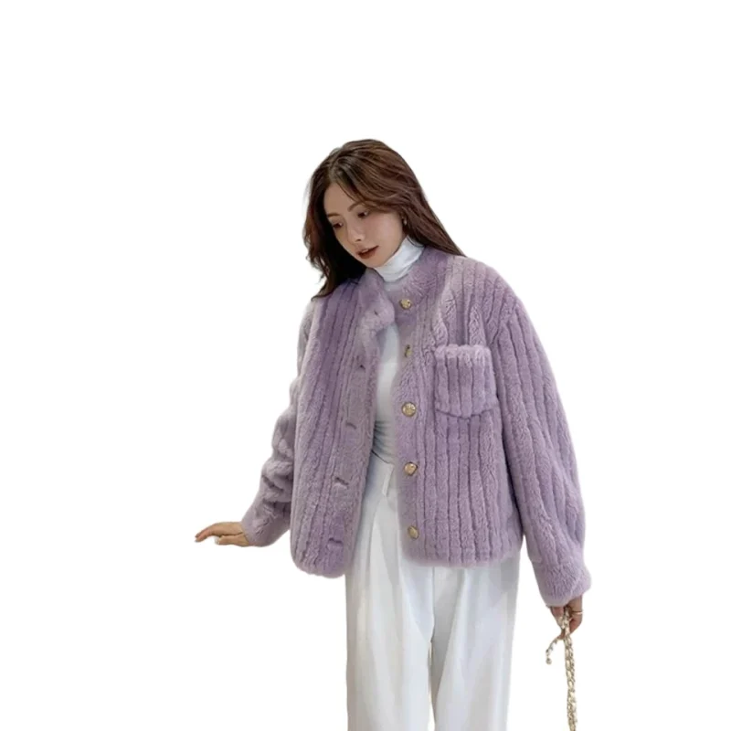 2025 Women’s Short Lamb Fur Shearling Coat - Image 6