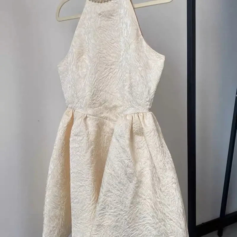 Slim Fit Halter Neck Vest Dress - Image 3