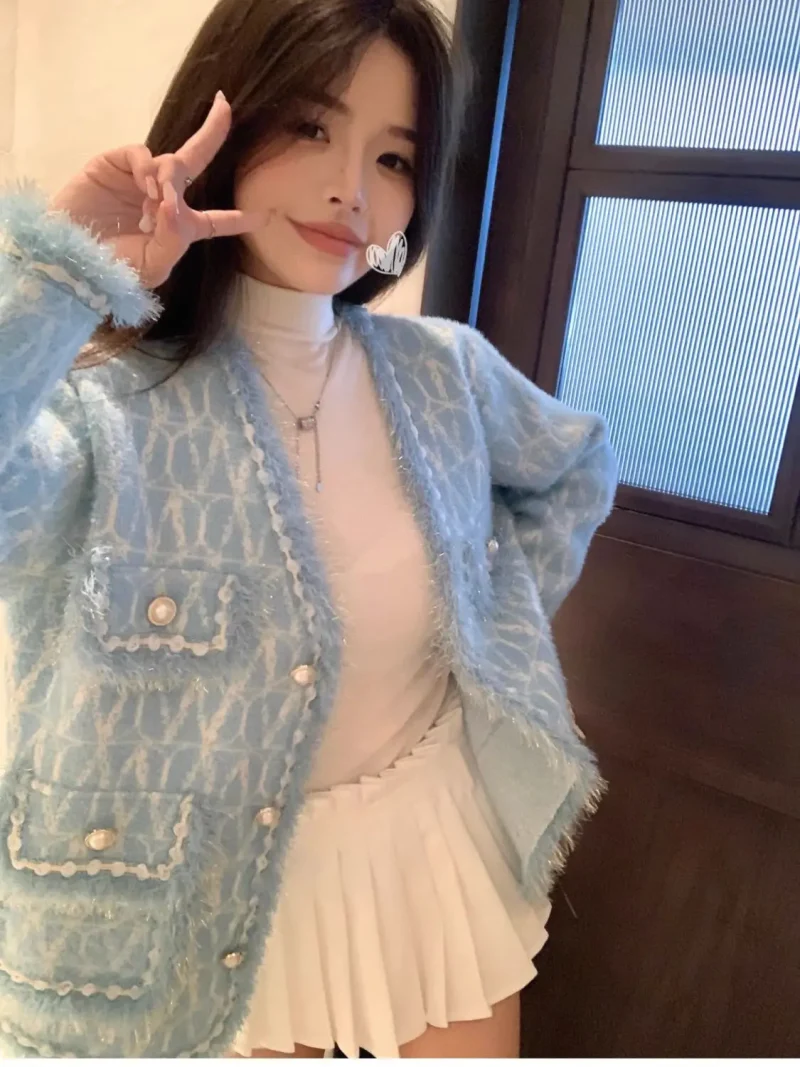 Autumn Winter Loose Knit Outerwear for Women - Image 4