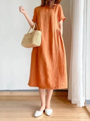 Women’s Summer Breathable Linen Dress