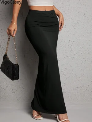 Women Elegant High Waist Skirt